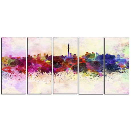 Design Art Toronto Skyline Canvas Print | Walmart Canada