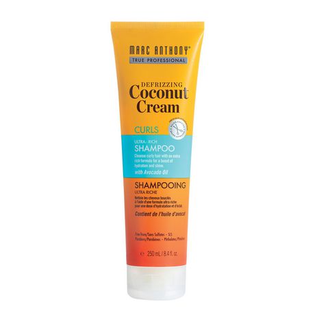 Marc Anthony Cosmetics Inc Marc Anthony Defrizzing Coconut Cream Curls Sulfate Free Shampoo 250Ml