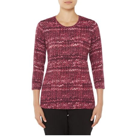 White Printed Half-Sleeve Alia Cut Cotton Top main image 1