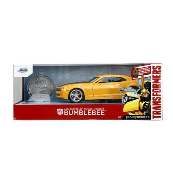 Jada Toys Transformers - 2006 Chevy Camaro Concept Bumblebee w/ Collectible