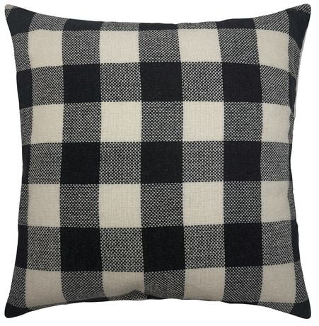 hometrends Black Checkered Decorative Pillow | Walmart Canada