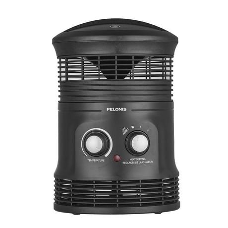 Appareil de chauffage ambiant à ventilateur Pelonis, 1500 W, rotatif à 360° Chauffage Par Ventilateur