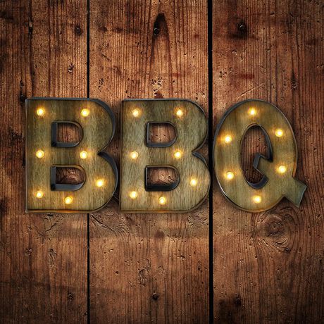 bbq light up letters