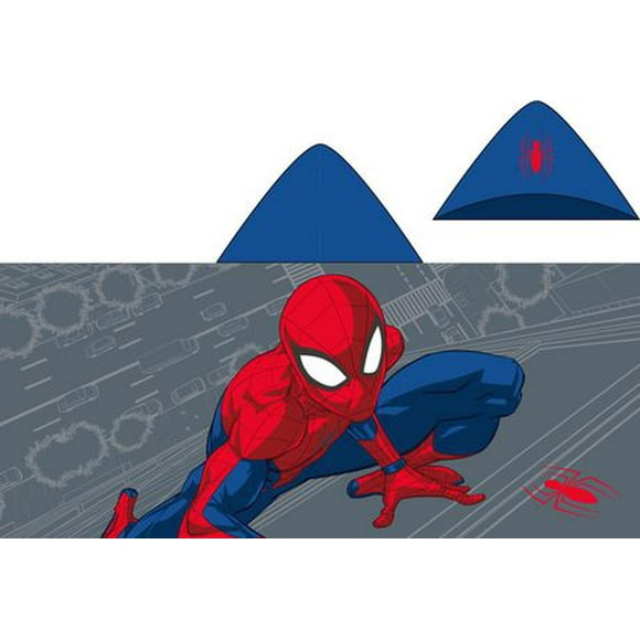 Serviette à Capuche Marvel Spider-Man 'Combattant du Crime', 100% Coton À Capuche (58.4 x 129.5 cm)