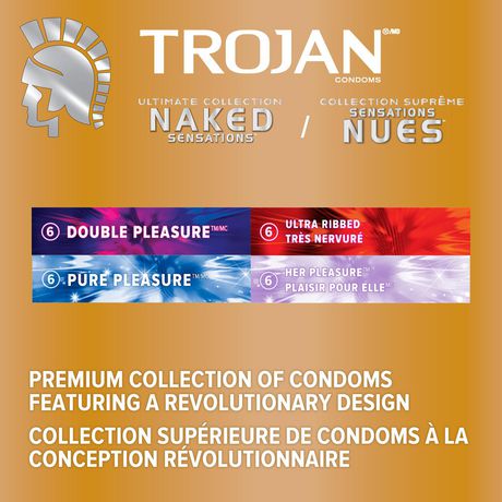 Trojan Pleasure Variety Pack Lubricated Condoms, 12 Count 