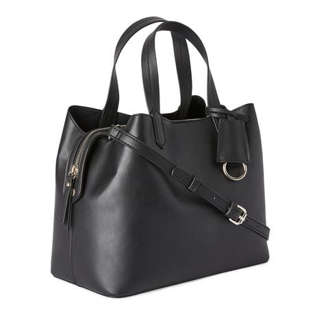 Time and Tru Women's Triple Compartment Satchel, One Size
