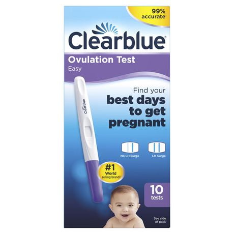 Clearblue Easy Ovulation Test Kit, Home Ovulation Test Sticks, 10 Ovulation Tests
