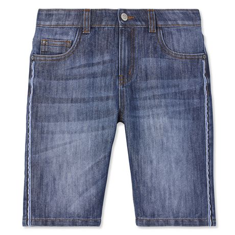 George Boys' Denim Shorts with Taping | Walmart Canada