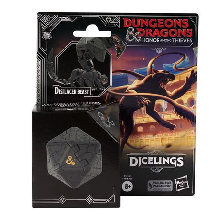 Dungeons & Dragons Honor Among Thieves, monstre-dé Dicelings D&D, figurine de collection bête éclipsante convertible en d20 géant
