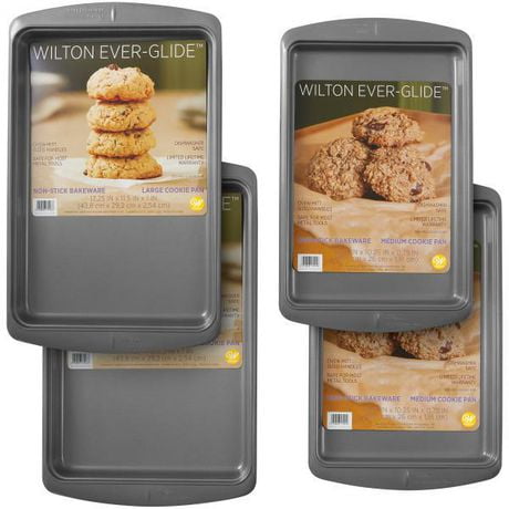 Wilton Ever-Glide Non-Stick Cookie Baking Sheet Set, 2-Piece | Walmart ...