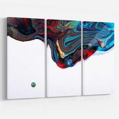 Design Art Multi Color Acrylic Paint Canvas Print | Walmart Canada