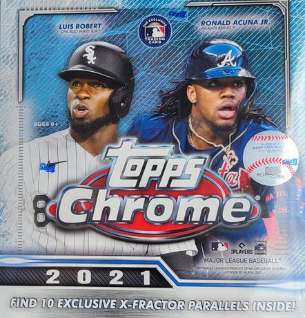 21 Topps Chrome Baseball Mega Box | 2 Exclusive X-Fractor Parallel