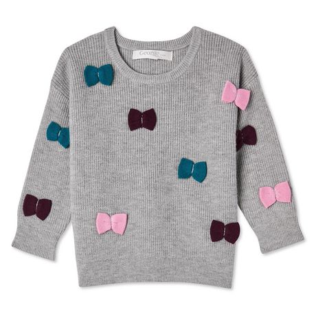 George Baby Girls' Bow Sweater | Walmart Canada