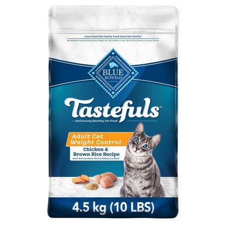 BLUE Tastefuls Contrôle du poids naturelle pour chats adultes 4,5kg