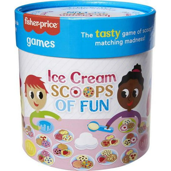 Fisher-Price Ice Cream Scoops of Fun Kids Board Game with Cards