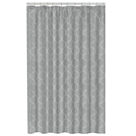 Hometrends Concord Fabric Shower Curtain Walmart Canada   999999 73161062668 1 