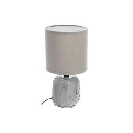 Ceramic Table Lamp With Shade (Tetra) (Gray) 