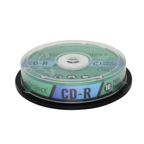 Green Project Enregistrable CD-R 52X 10-paquet boîte de gâteau CD-R 10-paquet