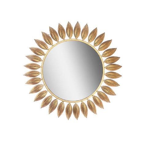 Maisy Round Golden Mirror (18.5")