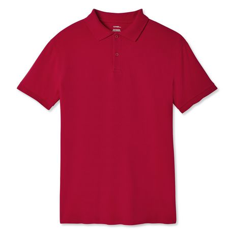 George Men's Short Sleeve Solid Pique Polo | Walmart Canada