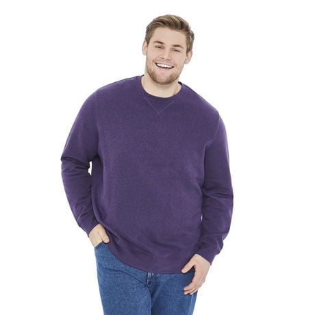 mens purple crew neck sweater