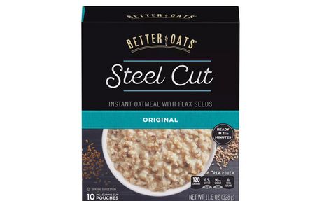 Better Oats Steel Cut Original Instant Oatmeal w/ Flaxseeds | Walmart ...