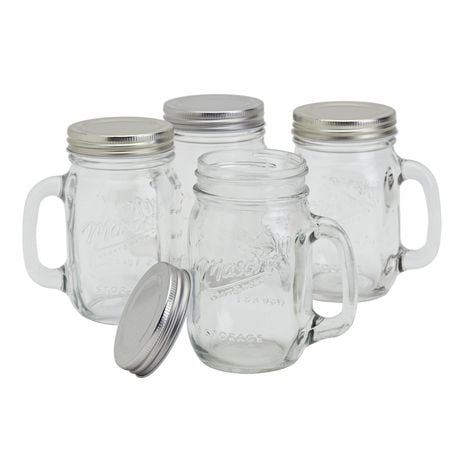 Mason 4 Pack 16oz Mason Jars Walmart Ca   6000206269791 