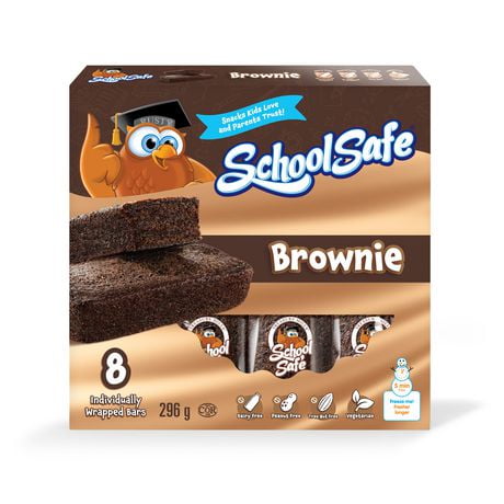 School Safe Brownie Bar, 8 Individually Wrapped Chocolate Brownie Bars