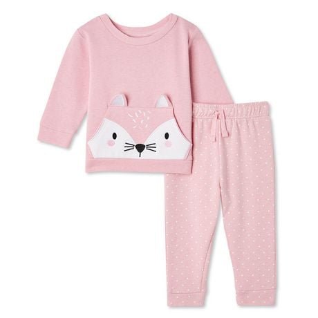 George Baby Girls' Critter Fleece 2-Piece Set | Walmart Canada