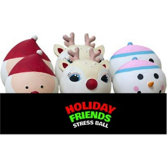 Incredible Novelties HOLIDAY BALL FRIENDS Sensory Toy, Cute and Stretchy