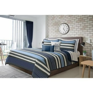 Acesa Quality Reversible Comforter set 5 Piece - Blue/Charcoal, Shop  Today. Get it Tomorrow!