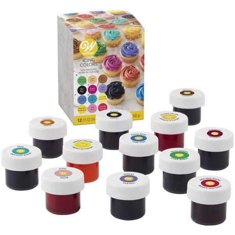 Wilton Icing Colours Set, Icing Colours, 12-Pack