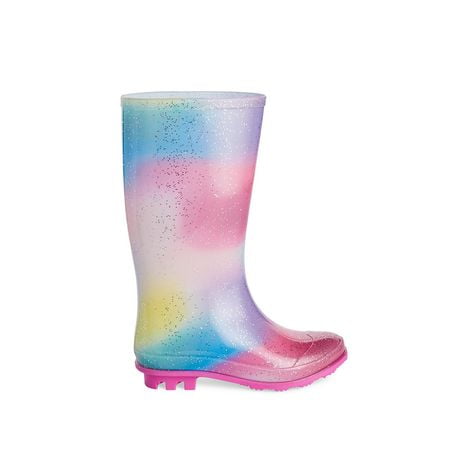 Glitter rainbow boots hotsell