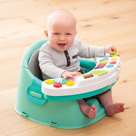 Infantino Music & Lights 3-in-1 Discovery Seat & Booster, Interactive play and snacks booster.