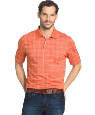 arrow windowpane polo shirt