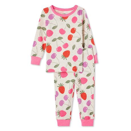 George Baby Girls Pajama 2 Piece Set Walmart Ca   6000207273375 