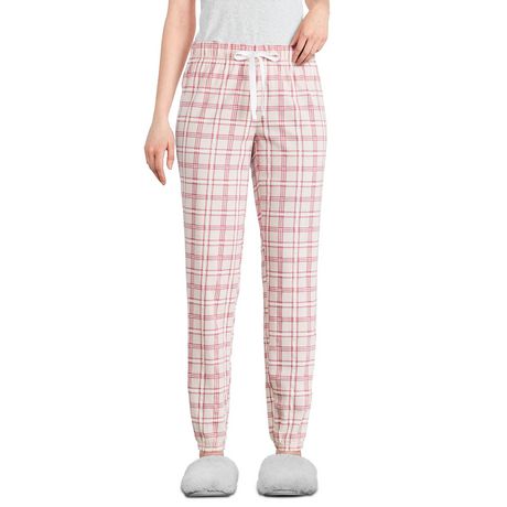Charmour - Polar fleece PJ pants - Pink plaid. Colour: pink. Size