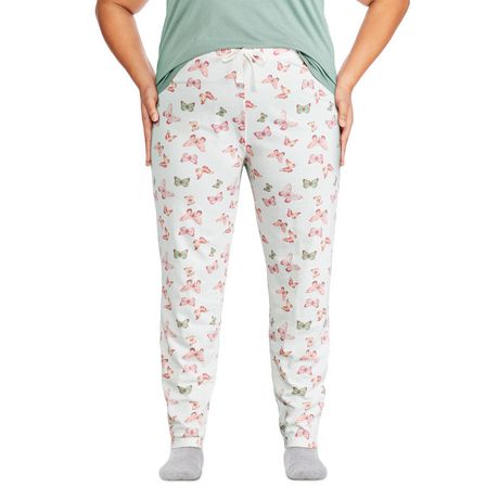 Alimens & Gentle Womens Pajama Pants Stretch Bottoms Cotton Drawstring Lounge  Sleepwear with Pockets