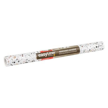 EasyLiner Contact Paper Adhesive Surfaces Shelf Liner, Terrazzo, 20 in. x 20 ft.