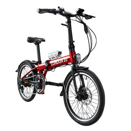 Daymak London 20 Foldable Electric Bicycle - Red 