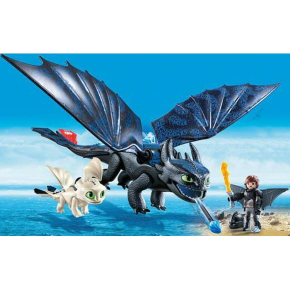 PLAYMOBIL Krokmou et Harold avec un bébé dragon 70037 jeu complet