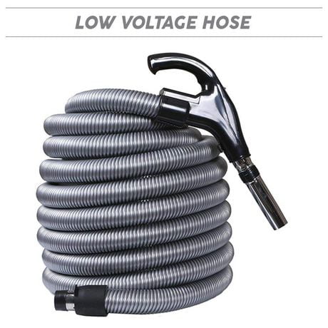 OVO Central Vacuum Universal 30' Low-voltage hose, On-OFF switch at the handle, Crushproof.