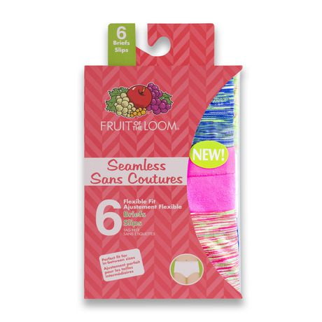 Fruit of the Loom Girls' 6-pack Seamless Brief | Walmart