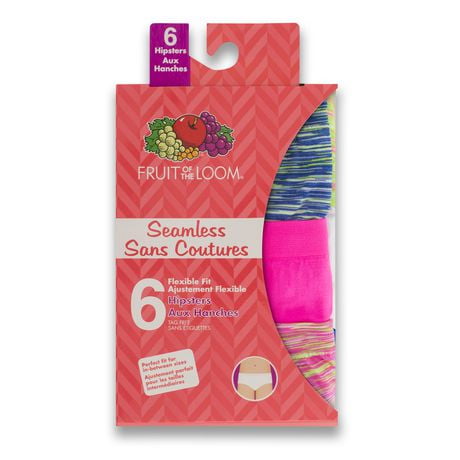 Fruit of the Loom Girls' 6-pack Seamless Hipster | Walmart