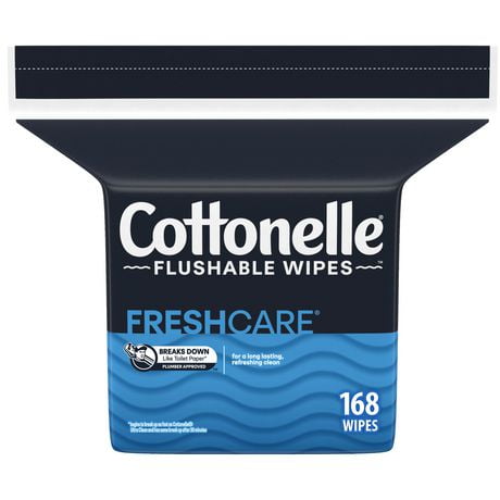 Cottonelle® Fresh Care* Flushable Cleansing Cloths Refill, 168 Cloths Refill