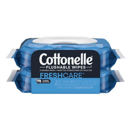 Cottonelle® Fresh Care* Flushable Cleansing Cloths Refill, 84 Cloths Refill, 84 Cloths Refill