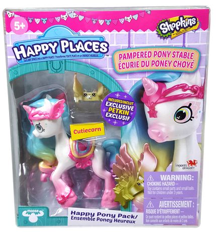 Cutiecorn Pampered Pony Stable Shopkins Happy Places Pony 3 SHP