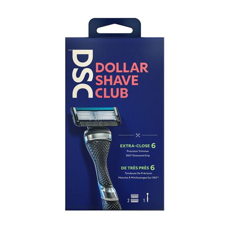 Dollar Shave Club 2x6-Blade Razor Starter Set, 6-Blade Razor Starter Set