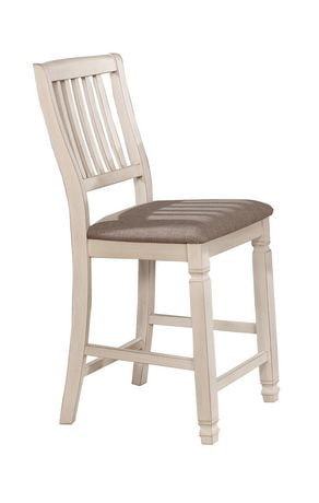 Topline Home Furnishings Antique White Counter-height Chairs | Walmart ...