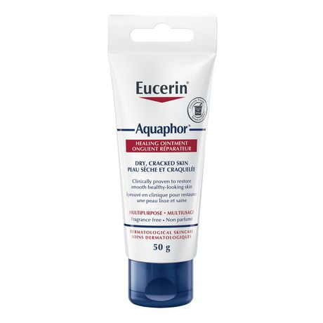 EUCERIN AQUAPHOR Healing Multi-purpose Ointment for Dry, Cracked Skin | Fragrance Free, 50g tube